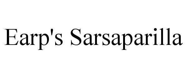  EARP'S SARSAPARILLA