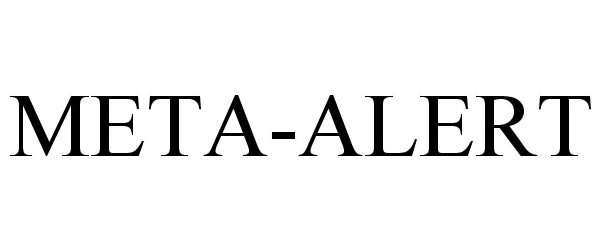 Trademark Logo META-ALERT