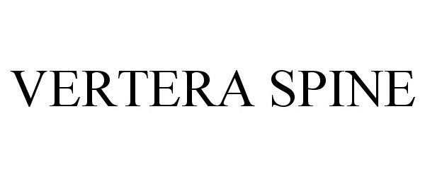 Trademark Logo VERTERA SPINE