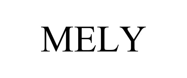 Trademark Logo MELY
