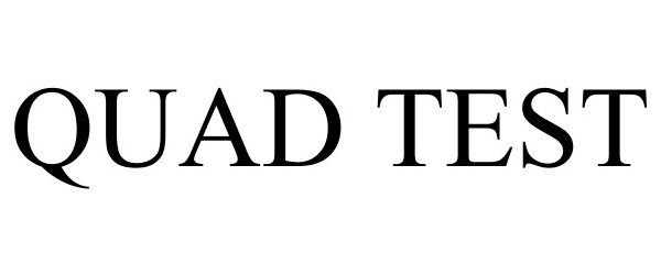 Trademark Logo QUAD TEST