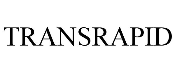 Trademark Logo TRANSRAPID