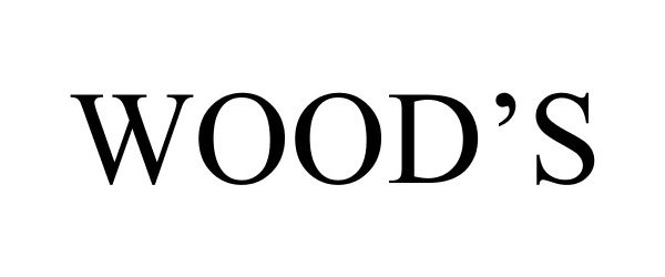 Trademark Logo WOOD'S