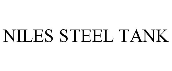  NILES STEEL TANK