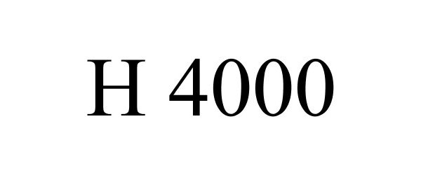 Trademark Logo H 4000