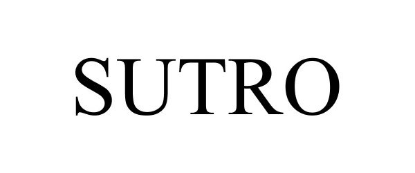 Trademark Logo SUTRO