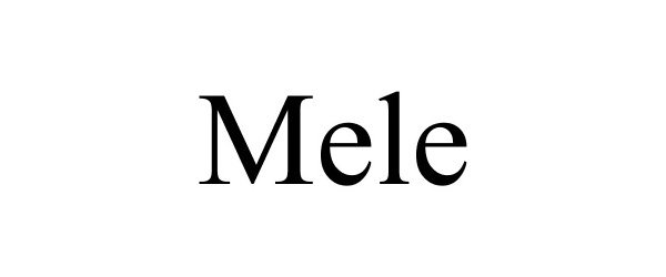 Trademark Logo MELE