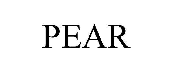 Trademark Logo PEAR