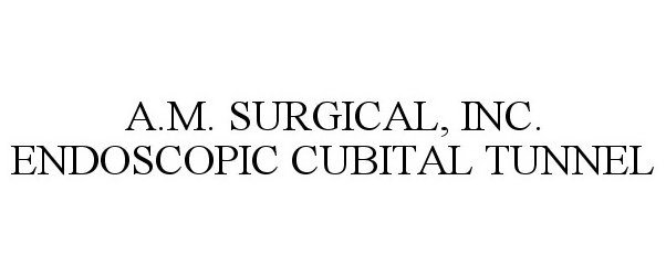  A.M. SURGICAL, INC. ENDOSCOPIC CUBITAL TUNNEL