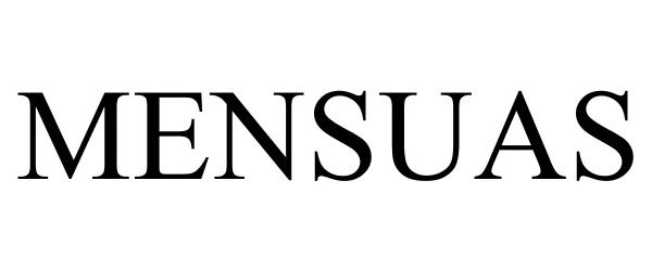 Trademark Logo MENSUAS