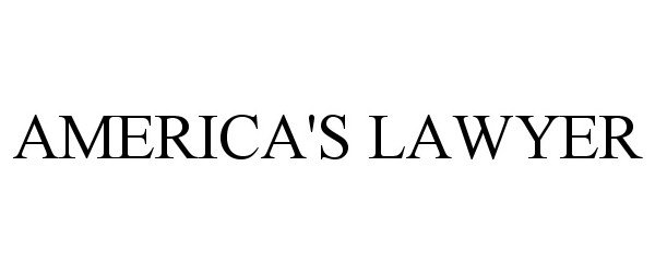 Trademark Logo AMERICA'S LAWYER