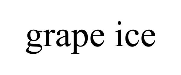 Trademark Logo GRAPE ICE