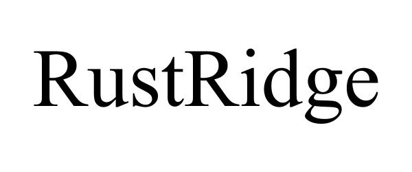 Trademark Logo RUSTRIDGE