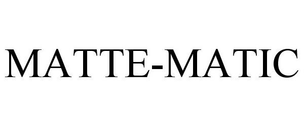  MATTE-MATIC