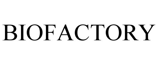 Trademark Logo BIOFACTORY