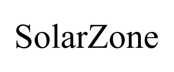 Trademark Logo SOLARZONE