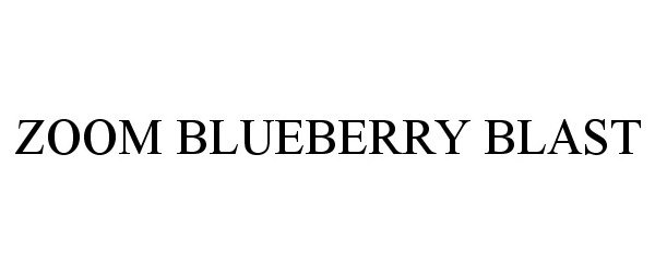 Trademark Logo ZOOM BLUEBERRY BLAST