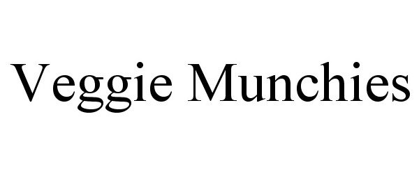 Trademark Logo VEGGIE MUNCHIES