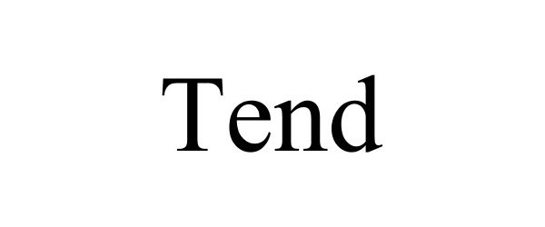 Trademark Logo TEND