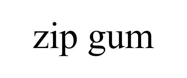 Trademark Logo ZIP GUM