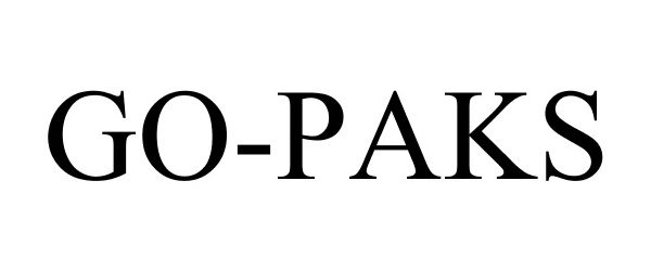 Trademark Logo GO-PAKS