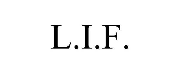 Trademark Logo L.I.F.