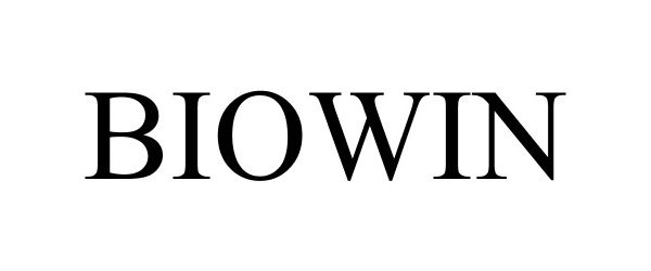 Trademark Logo BIOWIN