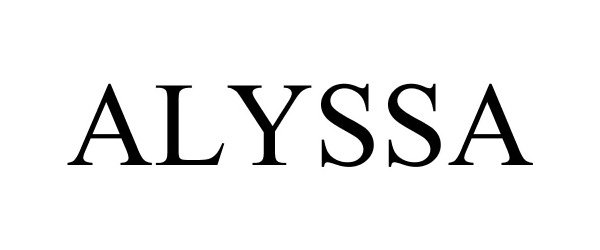 Trademark Logo ALYSSA
