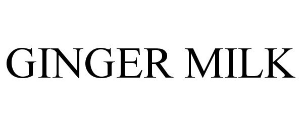 Trademark Logo GINGER MILK