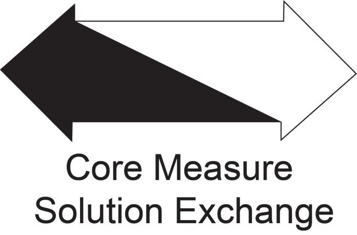 Trademark Logo CORE MEASURE SOLUTION EXCHANGE