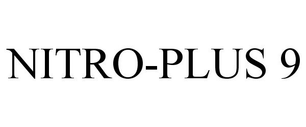 Trademark Logo NITRO-PLUS 9