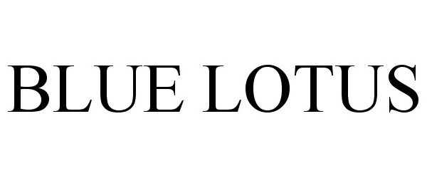 Trademark Logo BLUE LOTUS