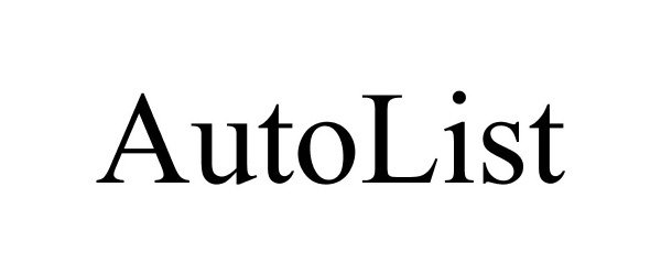 Trademark Logo AUTOLIST