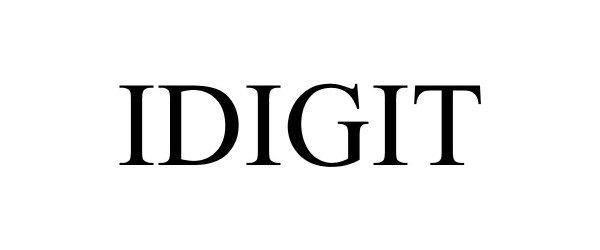 Trademark Logo IDIGIT