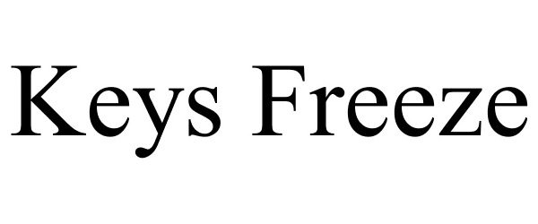 Trademark Logo KEYS FREEZE