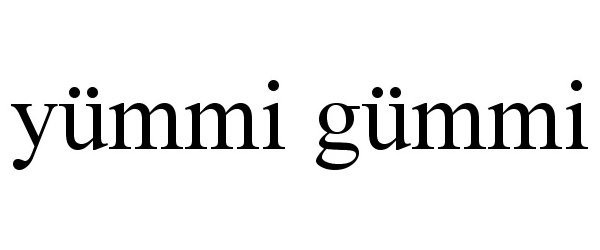 Trademark Logo YÜMMI GÜMMI