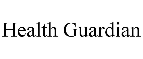 Trademark Logo HEALTH GUARDIAN