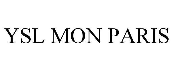 Trademark Logo YSL MON PARIS