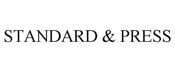 Trademark Logo STANDARD &amp; PRESS