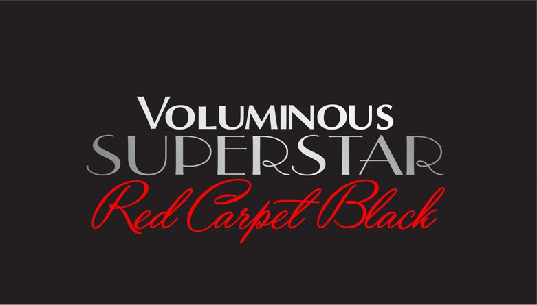  VOLUMINOUS SUPERSTAR RED CARPET BLACK