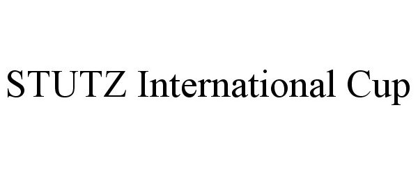 Trademark Logo STUTZ INTERNATIONAL CUP