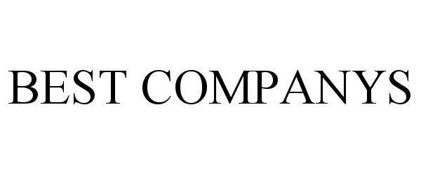 Trademark Logo BEST COMPANYS
