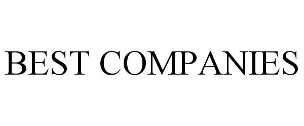 Trademark Logo BEST COMPANIES