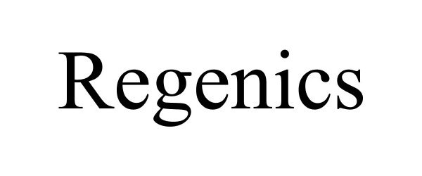 Trademark Logo REGENICS