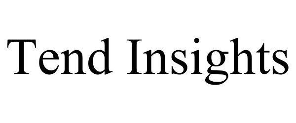Trademark Logo TEND INSIGHTS
