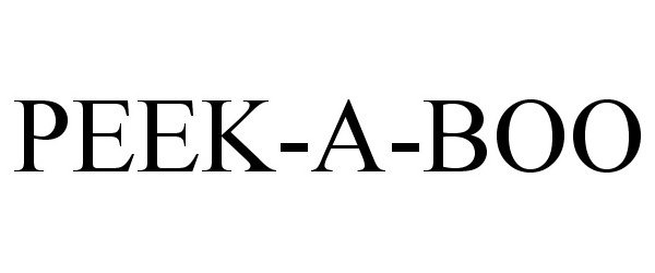 Trademark Logo PEEK-A-BOO