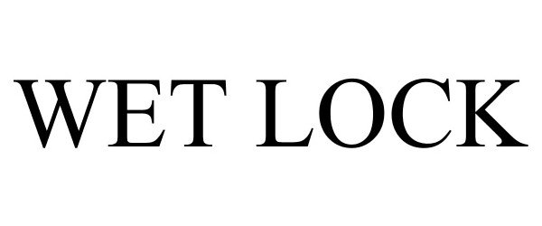 Trademark Logo WET LOCK