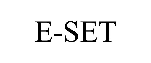 Trademark Logo E-SET