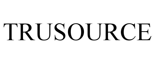 Trademark Logo TRUSOURCE