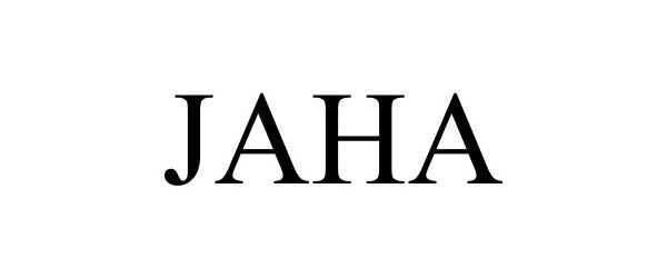 Trademark Logo JAHA
